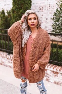 Hot Cocoa Crushing Knit Cardigan In Mocha -Chic Essence 1811017404000 2021011908542900 0ecf9d7chot cocoa crushing knit cardigan in mocha