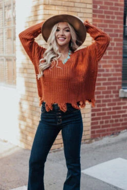 Pure Happiness Knit Sweater In Orange -Chic Essence 1910167117000 2019123013344600 641cef66pure happiness knit sweater in orange