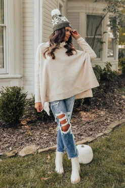 Time For Cozy Sweater In Cream