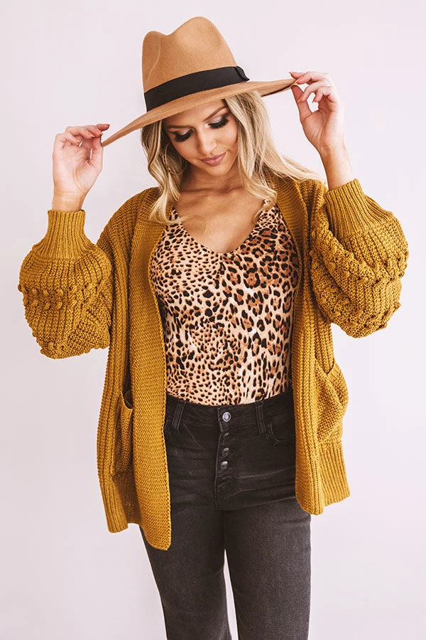 Sweet Memories Knit Cardigan In Mustard 3 Sweet Memories Knit Cardigan In Mustard