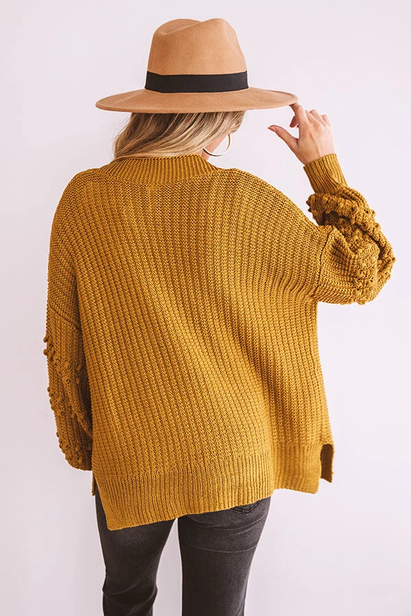 Sweet Memories Knit Cardigan In Mustard 9 Sweet Memories Knit Cardigan In Mustard - Image 7