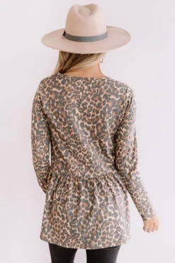 Fame Game Leopard Babydoll Top -Chic Essence 1911262259000 2020042410244100 e18a1af2fame game leopard babydoll top