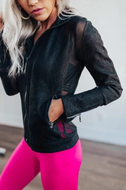 Sprinting To Happy Hour Mesh Jacket 15 Sprinting To Happy Hour Mesh Jacket -Chic Essence 1912165228000 2019121715301200 5bc465afnewproduct