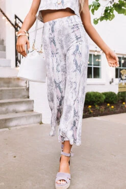 Dates And DMs Snake Print Pants