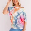 Sunshine Forecast Tie Dye Top -Chic Essence 2006021658000 2020062215353900 5e48bb2esunshine forecast tie dye top