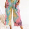 Tender Heart Tie Dye Pants In Golden Honey