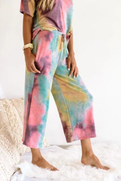 Tender Heart Tie Dye Pants In Golden Honey -Chic Essence 2006292504000 2020073012154500 94470ff7tender heart tie dye pants in golden honey