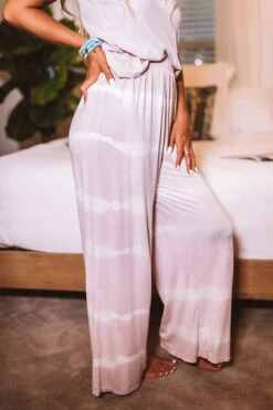 Pacific Coast Highway Tie Dye Pants In Pink