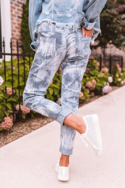 The Myrie High Waist Tie Dye Pants In Blue 12 The Myrie High Waist Tie Dye Pants In Blue -Chic Essence 2006309137000 2020081113342100 94195b01the myrie high waist tie dye pants in blue