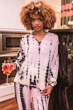 Cozy Night In Tie Dye Hoodie