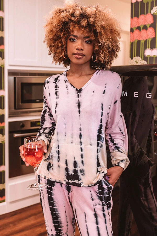 Cozy Night In Tie Dye Hoodie 5 Cozy Night In Tie Dye Hoodie - Image 3