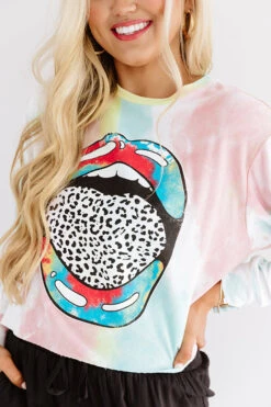 Let's Talk Leopard Tie Dye Crop Sweatshirt In Pink -Chic Essence 2007235616000 2020081812054100 8b2178e5lets talk leopard tie dye crop sweatshirt in pink