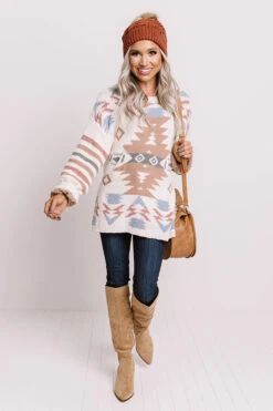 Lost In The Adirondacks Sweater In Ivory