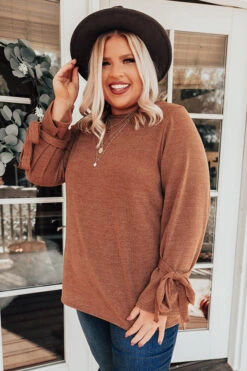 Winter Weather Shift Top In Camel Curves -Chic Essence 2009226874000 2020102608543600 29349870winter weather shift top in camel