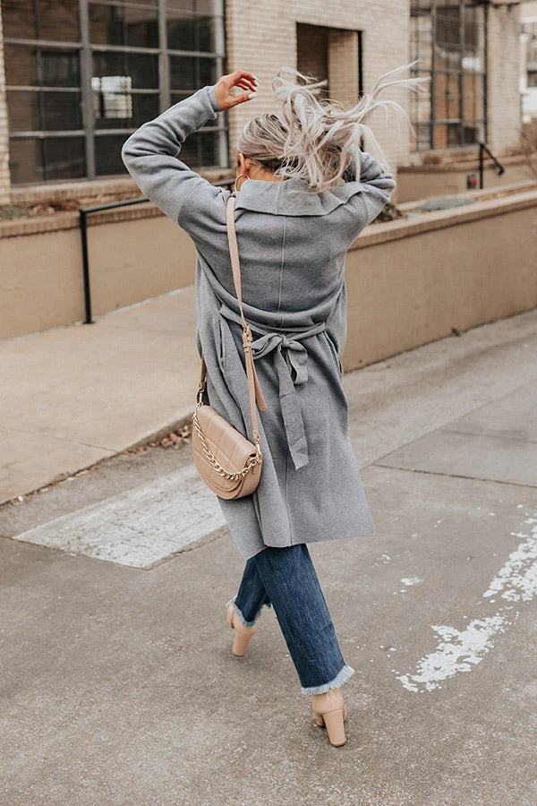 Hiding Out Light Weight Coat In Grey 8 Hiding Out Light Weight Coat In Grey - Image 6