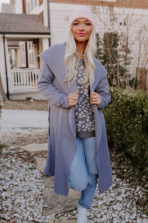 Hiding Out Light Weight Coat In Grey 6 Hiding Out Light Weight Coat In Grey - Image 4