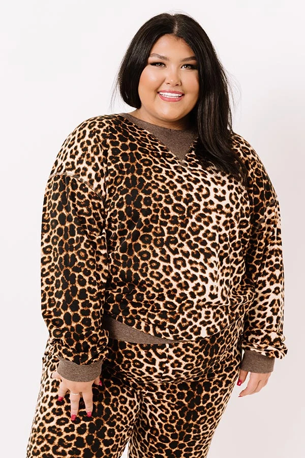Movie Marathon Leopard Sweatshirt Curves 3 Movie Marathon Leopard Sweatshirt Curves