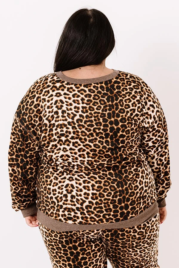 Movie Marathon Leopard Sweatshirt Curves 7 Movie Marathon Leopard Sweatshirt Curves - Image 5