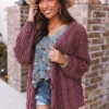 Forevermore Knit Cardigan In Vineyard Grape -Chic Essence 2010274290000 2021022509515500 323ddfecforevermore knit cardigan in vineyard grape