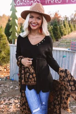 Coffee Talks Babydoll Top In Black 9 Coffee Talks Babydoll Top In Black -Chic Essence 2010298404000 2020111711053700 343076bcnewproduct