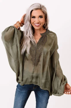 Brilliantly Beaming Beaded Top In Olive 8 Brilliantly Beaming Beaded Top In Olive -Chic Essence 2012047042000 2020122813293000 9b65622fbrilliantly beaming beaded top in olive