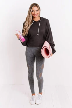 Gaining Momentum Hoodie In Vintage Black