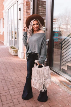 Easily Enchanted Waffle Knit Top In Dark Teal