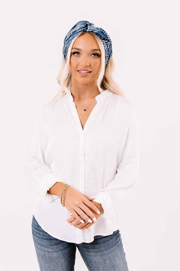 Highest Standards Satin Top In White 5 Highest Standards Satin Top In White - Image 3