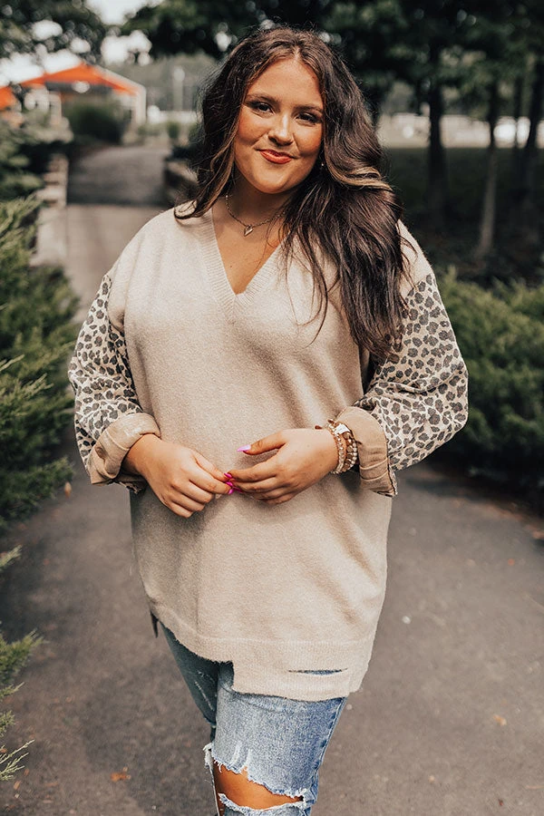 Chestnut Chill Sweater In Beige Curves 4 Chestnut Chill Sweater In Beige Curves - Image 2