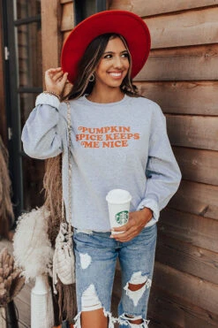 Pumpkin Spice Keeps Me Nice Sweatshirt