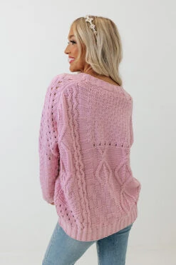 Early Dusk Cable Knit Sweater In Violet 13 Early Dusk Cable Knit Sweater In Violet -Chic Essence 2108042266000 2022112307461100 05cc71d8early dusk cable knit sweater in violet