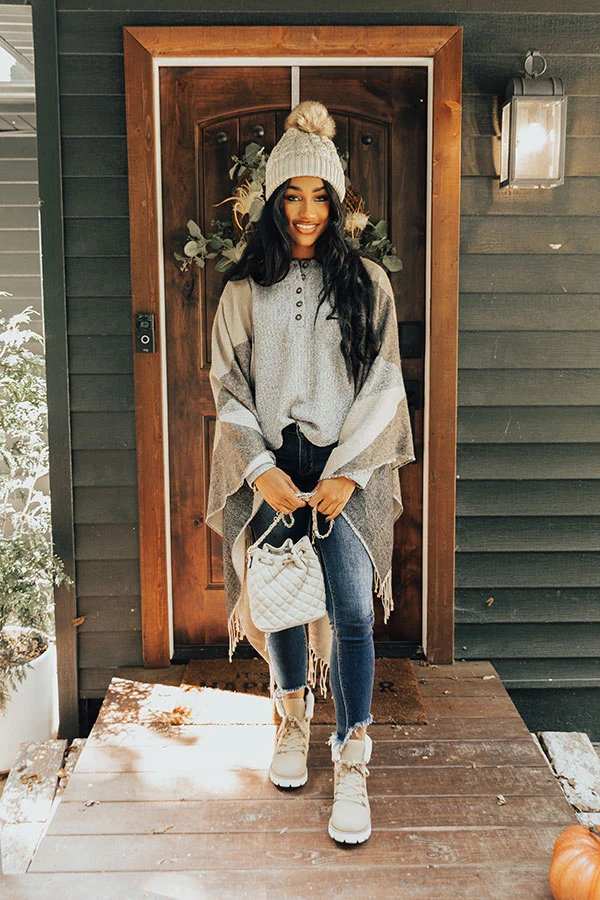 Denver Debut Poncho In Black 4 Denver Debut Poncho In Black - Image 2