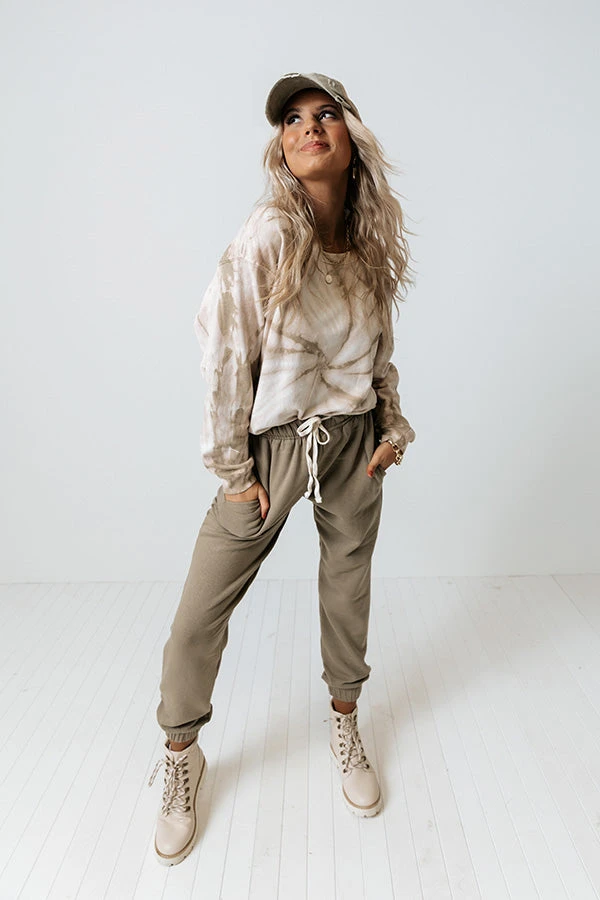 Down Time Joggers In Light Sage 4 Down Time Joggers In Light Sage - Image 2