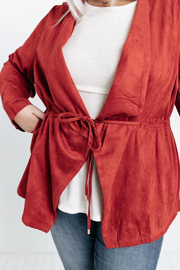 Trust The Process Faux Suede Blazer Curves 6 Trust The Process Faux Suede Blazer Curves - Image 4