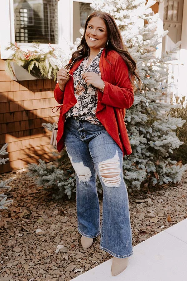 Trust The Process Faux Suede Blazer Curves 3 Trust The Process Faux Suede Blazer Curves