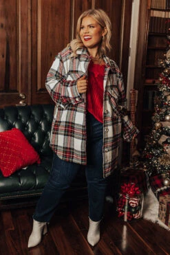 Winter Rush Plaid Jacket Curves