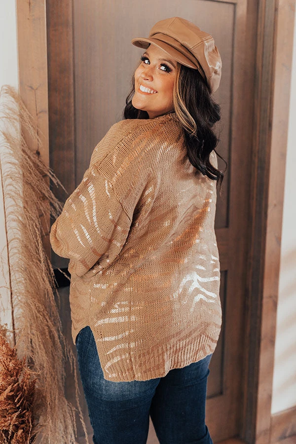 Trailside Talks Knit Sweater In Iced Latte Curves 7 Trailside Talks Knit Sweater In Iced Latte Curves - Image 5