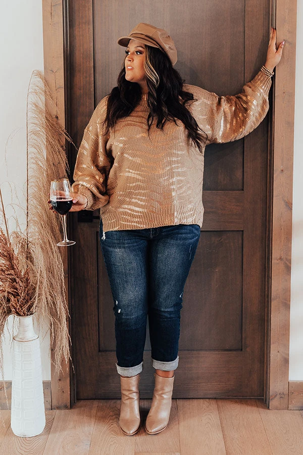 Trailside Talks Knit Sweater In Iced Latte Curves 10 Trailside Talks Knit Sweater In Iced Latte Curves - Image 8