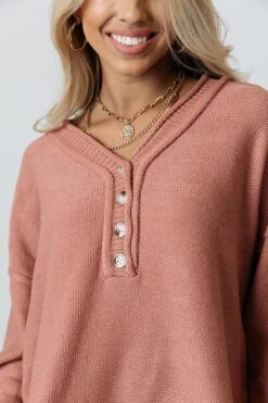Autumn Affair Knit Sweater In Blush -Chic Essence 2109076635000 2021102115044100 1b736e35autumn affair knit sweater in blush