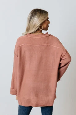 Autumn Affair Knit Sweater In Blush -Chic Essence 2109076635000 2021102115044100 469edbc3autumn affair knit sweater in blush