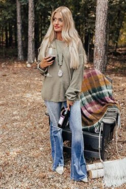 Simply At Ease Shift Sweater In Sage -Chic Essence 2109093123000 2021100408222300 7dfea7casimply at ease shift sweater in sage