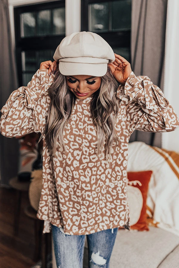 Pumpkin Patch Please Leopard Shift Top In Light Mocha 3 Pumpkin Patch Please Leopard Shift Top In Light Mocha