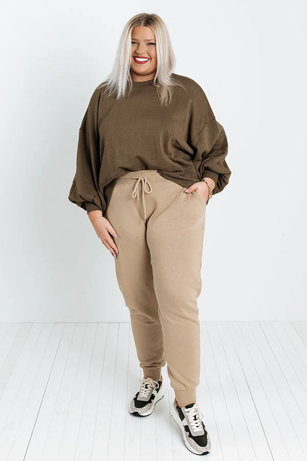 Count On You Joggers In Khaki Curves 3 Count On You Joggers In Khaki Curves