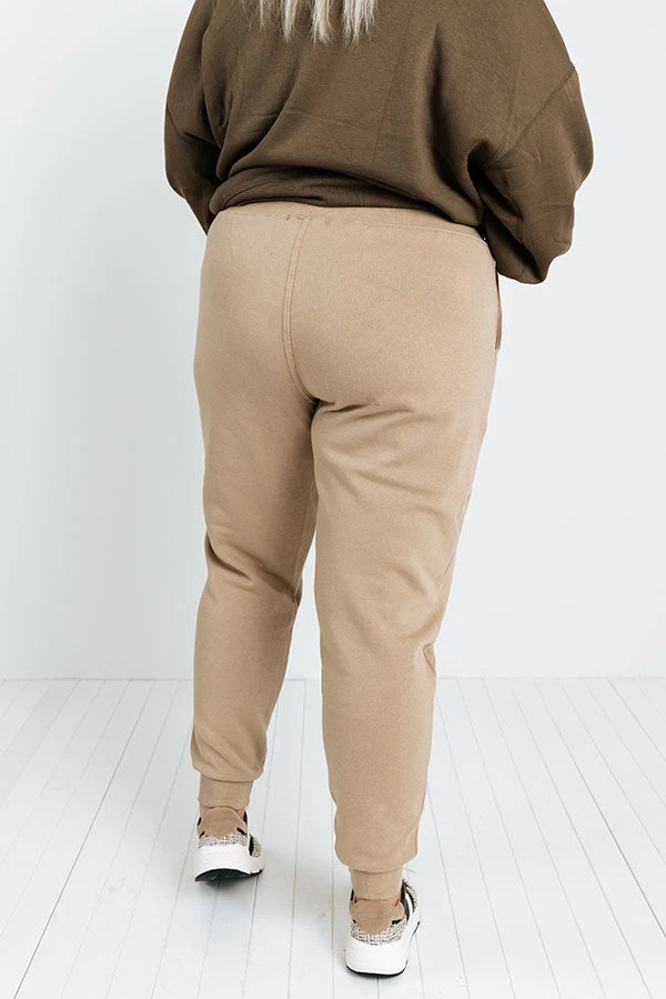 Count On You Joggers In Khaki Curves 6 Count On You Joggers In Khaki Curves - Image 4