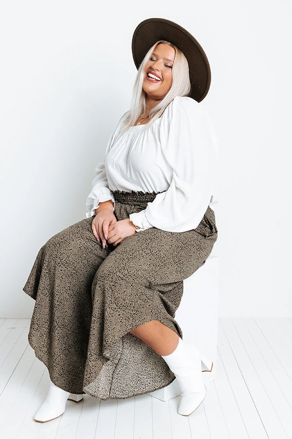 Good Dream Leopard Pants In Army Green Curves 7 Good Dream Leopard Pants In Army Green Curves - Image 5