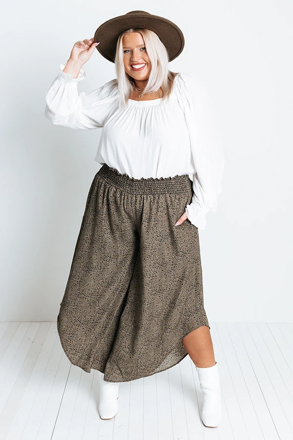 Good Dream Leopard Pants In Army Green Curves 3 Good Dream Leopard Pants In Army Green Curves