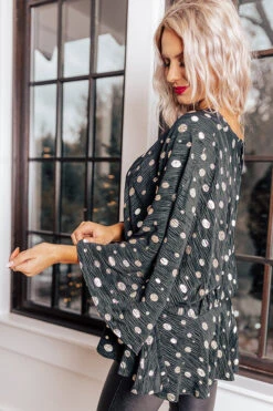 Chic Stomping Grounds Polka Dot Top In Black -Chic Essence 2109289341000 2021112314392600 6f0b8751chic stomping grounds polka dot top in black
