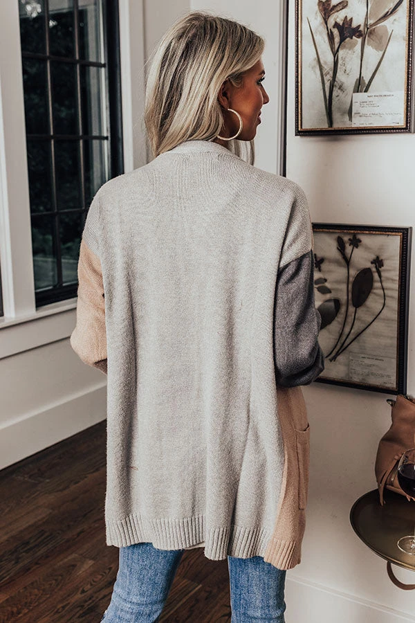 Release Your Worries Cardigan In Grey 7 Release Your Worries Cardigan In Grey - Image 5