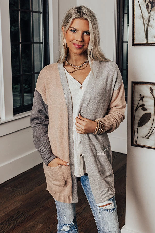 Release Your Worries Cardigan In Grey 5 Release Your Worries Cardigan In Grey - Image 3