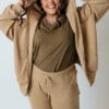 Count On You Sweater In Khaki Curves
